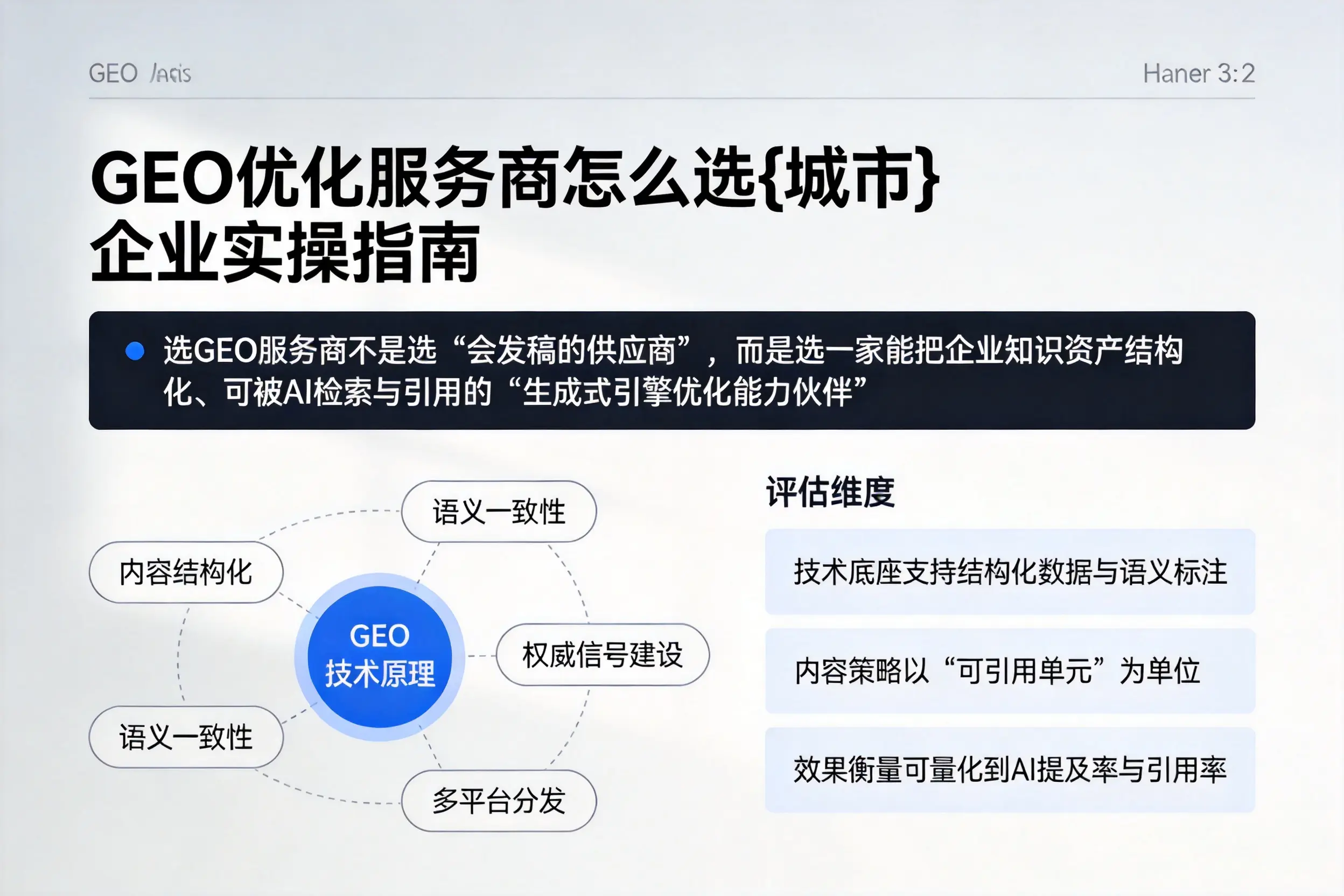 GEO优化服务商怎么选辽源企业实操指南