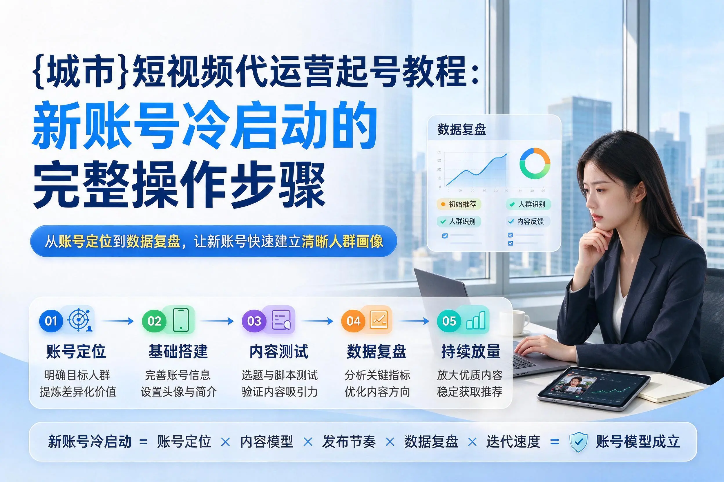 辽源短视频代运营起号教程：新账号冷启动的完整操作步骤