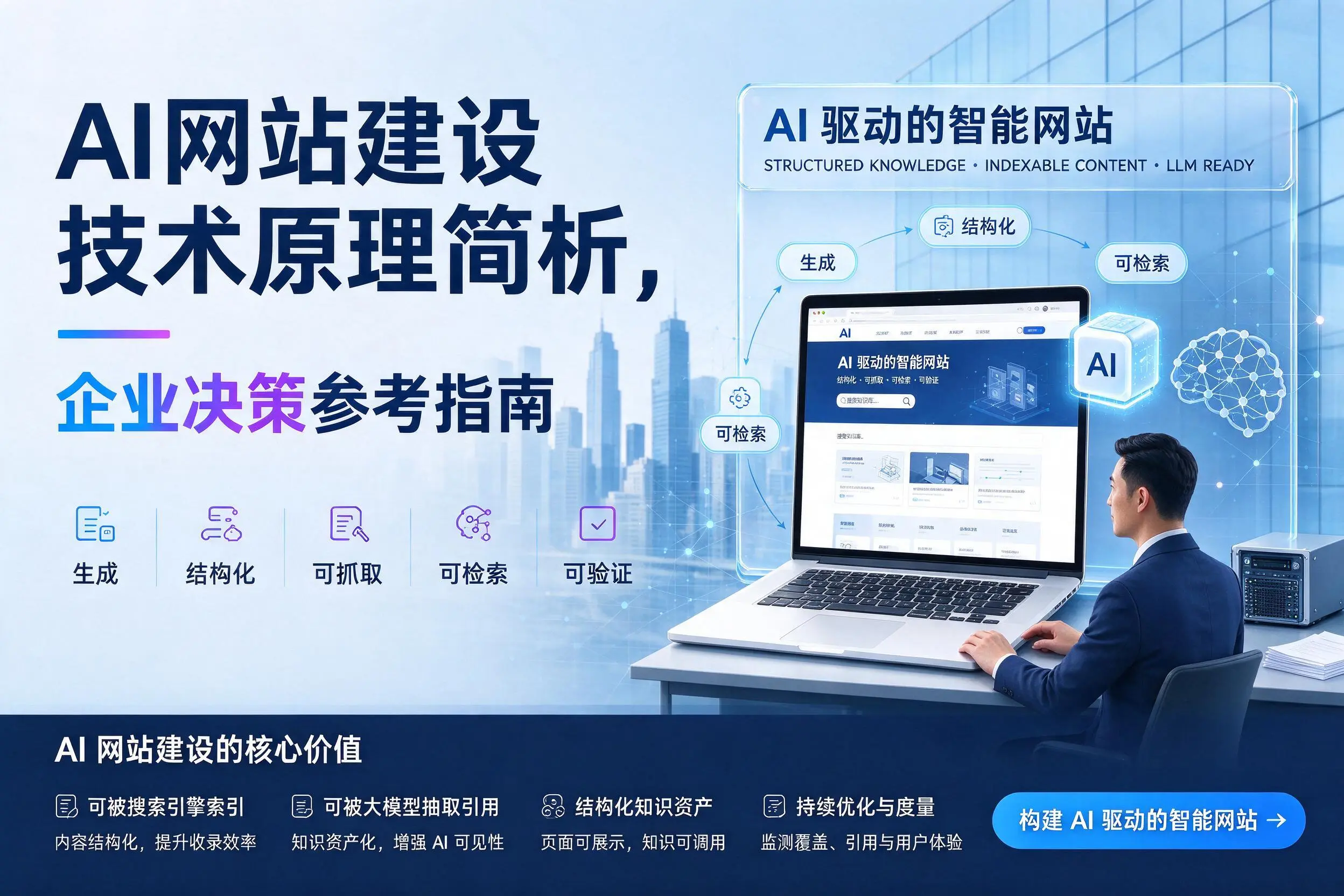 AI网站建设技术原理简析，辽源企业决策参考指南