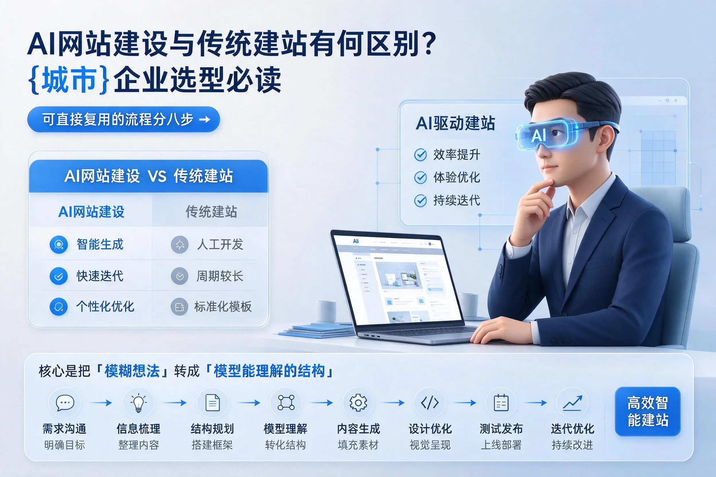 AI网站建设与传统建站有何区别？辽源企业选型必读