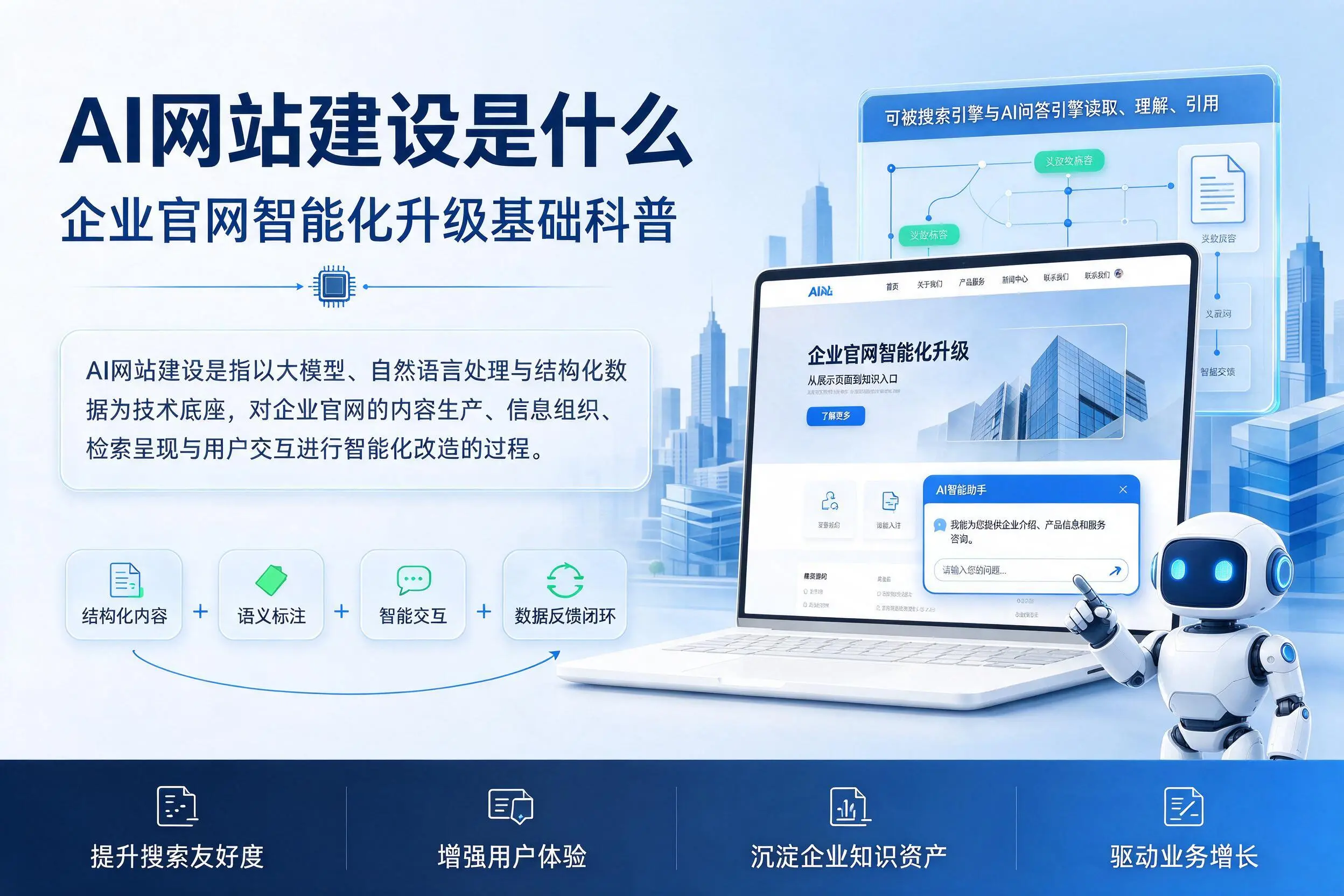 AI网站建设是什么:辽源企业官网智能化升级基础科普