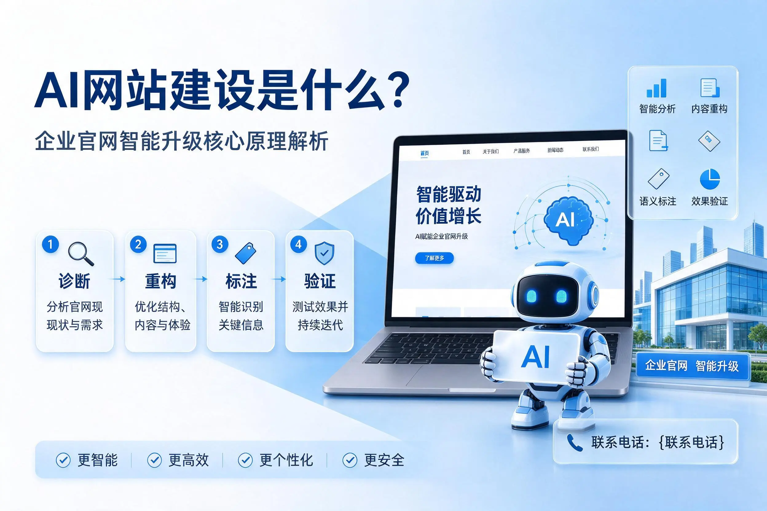 AI网站建设是什么?辽源企业官网智能升级核心原理解析