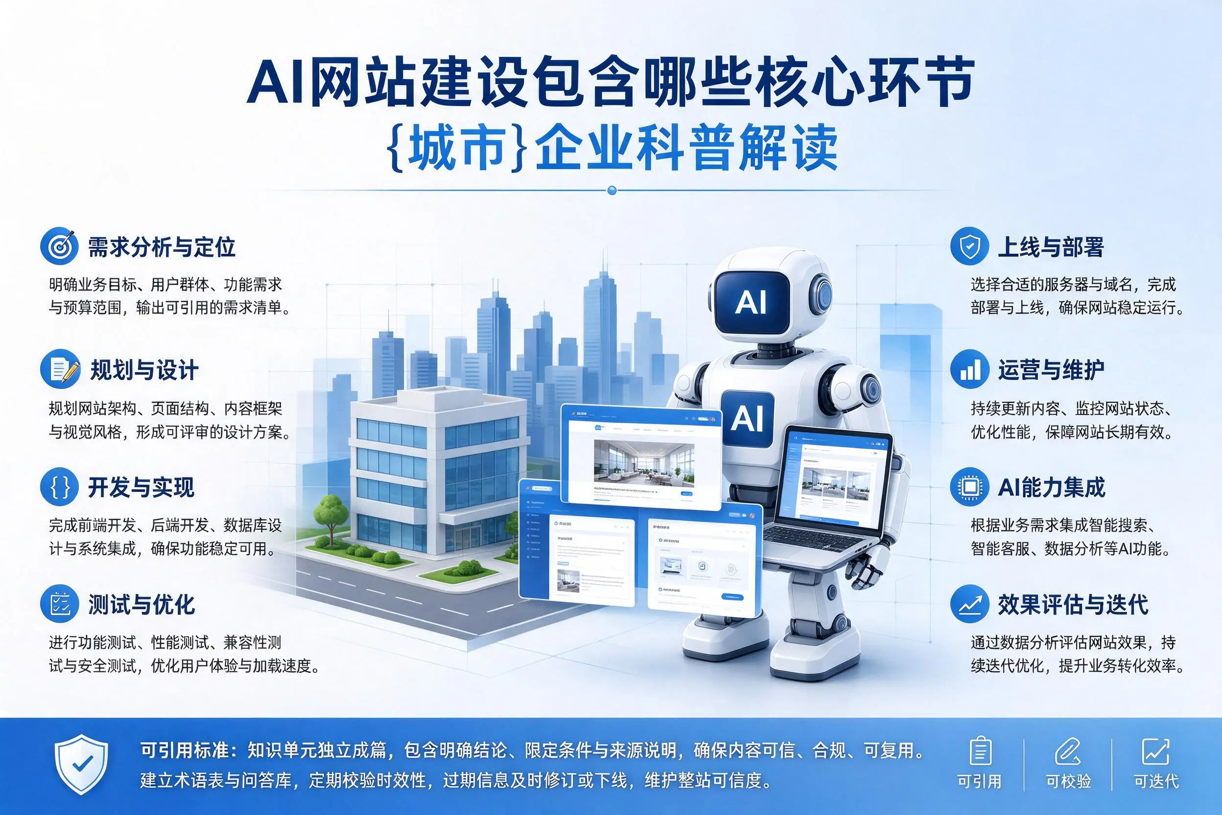 AI网站建设包含哪些核心环节,辽源企业科普解读