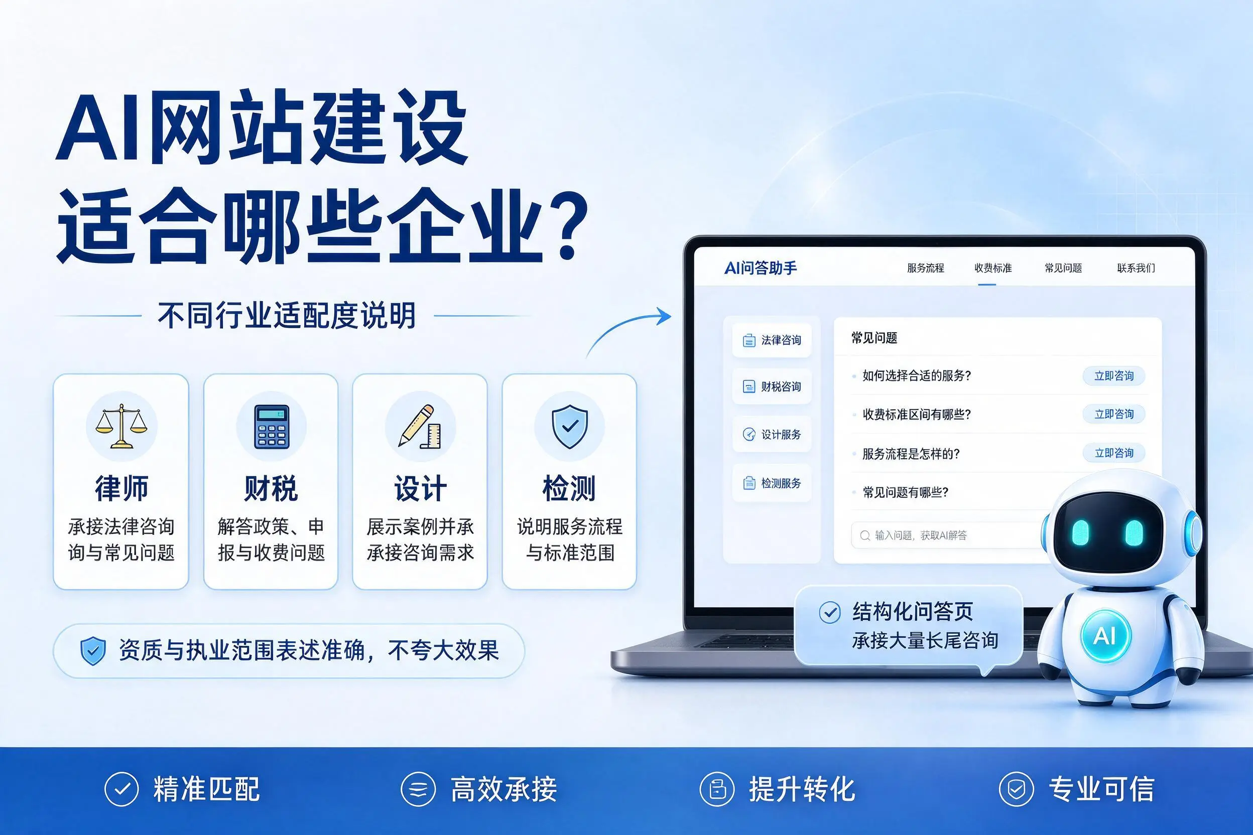 AI网站建设适合哪些企业？辽源不同行业适配度说明