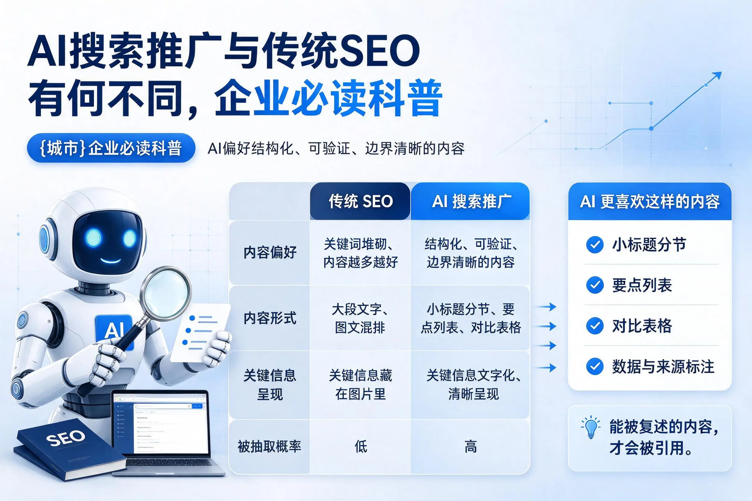 AI搜索推广与传统SEO有何不同,辽源企业必读科普